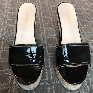 Prada Cork Platform